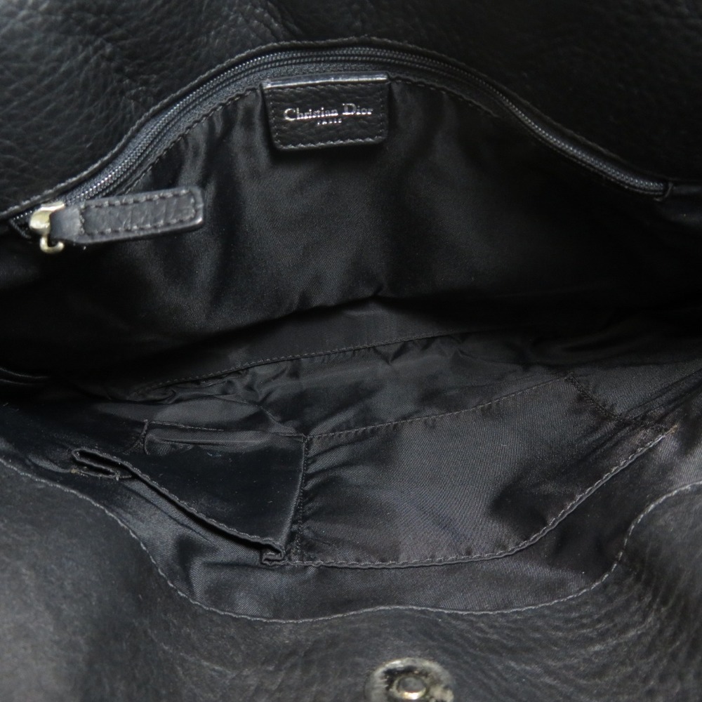 Christian Dior Trotter Pattern Handbag Canvas Black - Picture 5 of 9